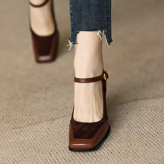 Solenne Shoes™ Vintage Buckle Sandals for Women