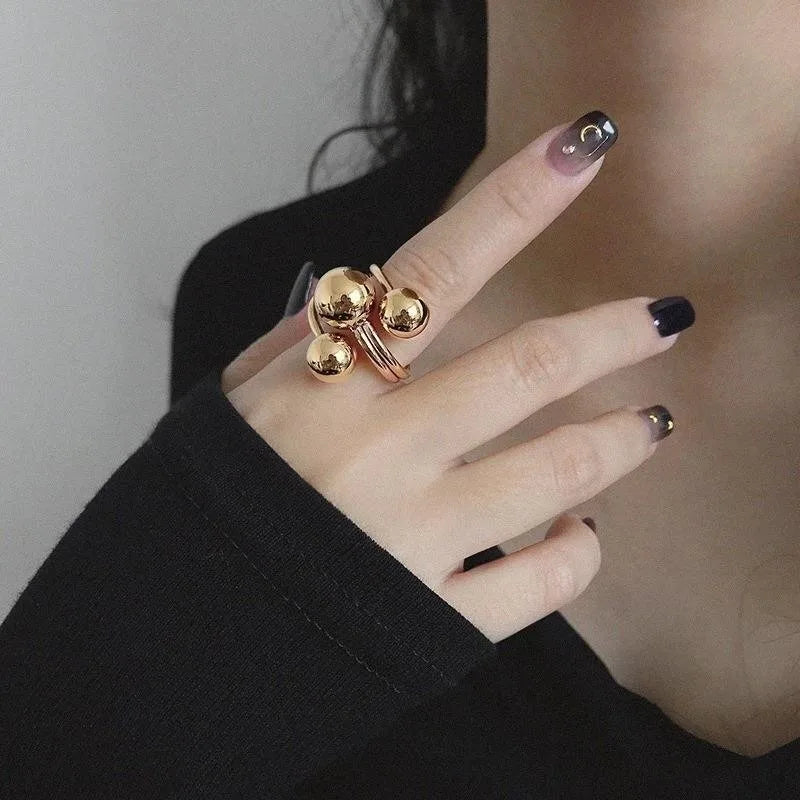 Elara Jewelry™ Bubble Orb Cluster Ring