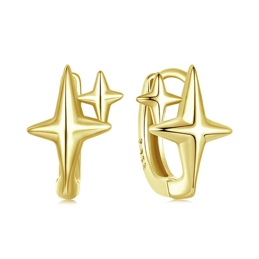 Elara Jewelry™ Starlume Spark Hoop Earrings