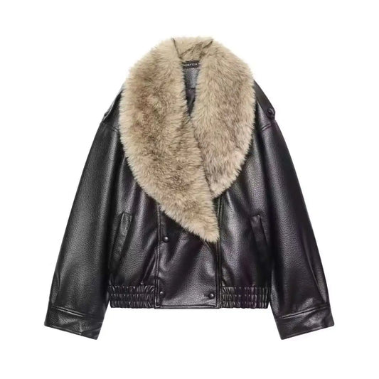 Lunara Winter™ Oversized Fur Collar Jacket