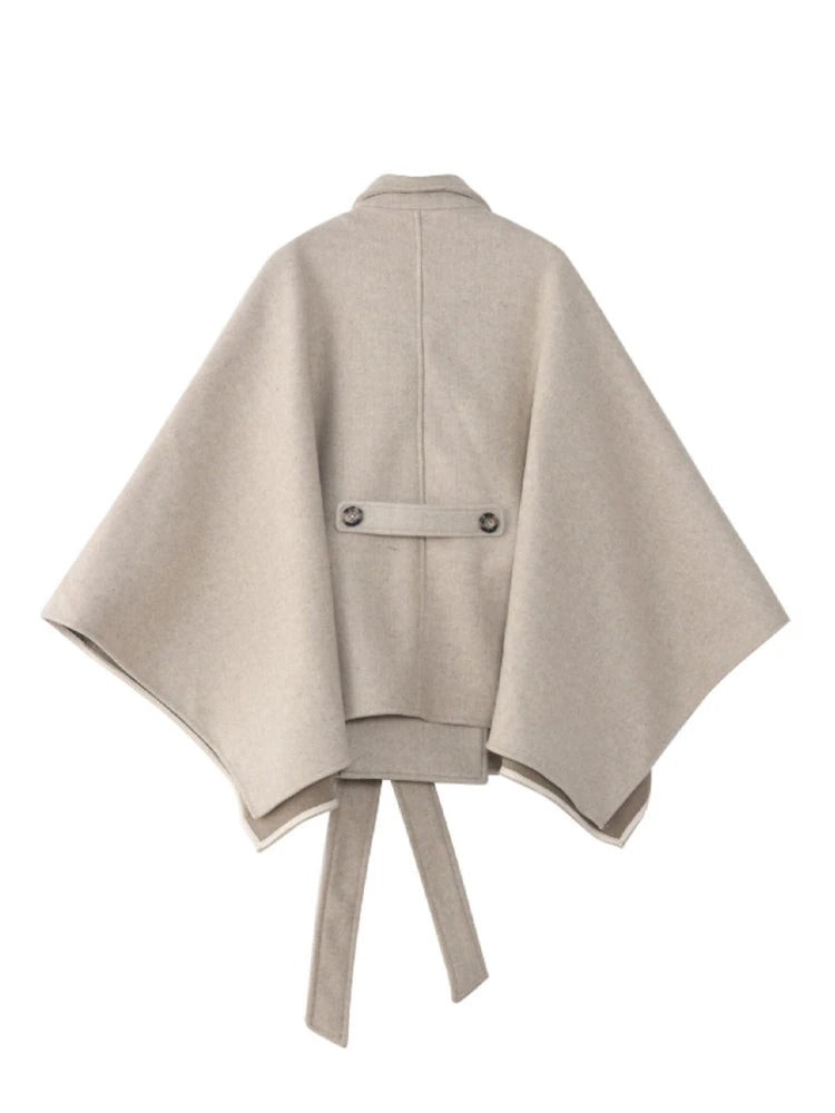 Lunara Winter™ Woolen Cape Coat for Women