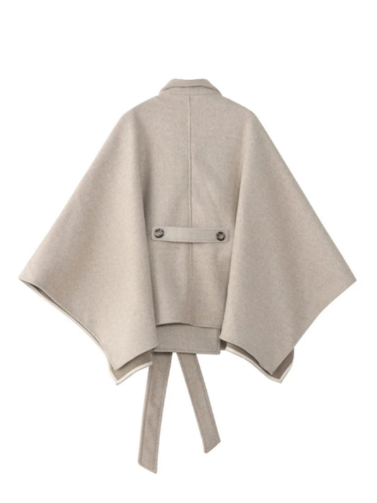 Lunara Winter™ Woolen Cape Coat for Women