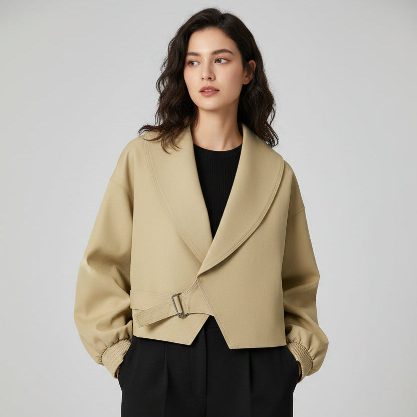 Giacca da donna Lunara Winter™ Chic con scollo a V e cintura ampia
