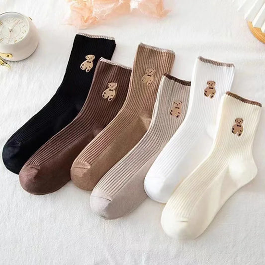 Lunara Winter™ 5-Pair Bear Socks