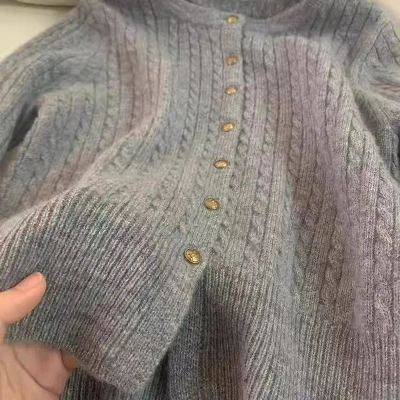 Lunara Winter™ Kaschmirpullover mit Knöpfen