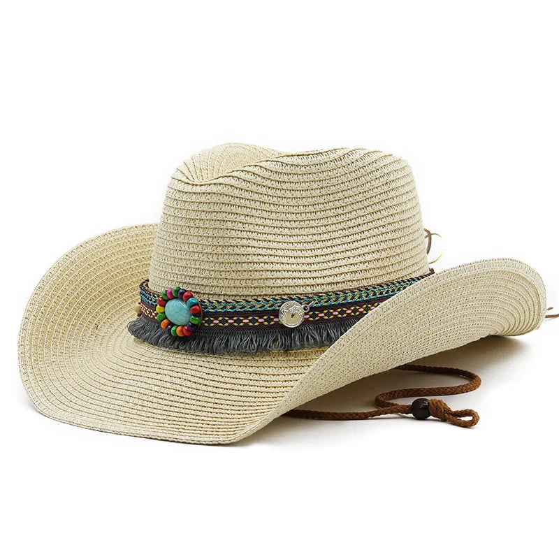 Chapéu de cowboy de palha turquesa SeaLure™ Sedona
