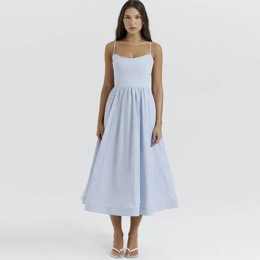 Amoura Dresses™ Delicate Midi Strap Dress