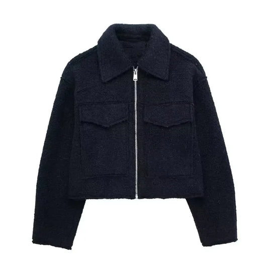 Lunara Winter™ Cropped Wool Blend Jacket
