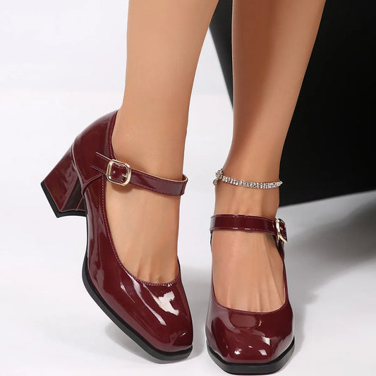 Solenne Shoes™ Mary Jane Block Heel Shoes
