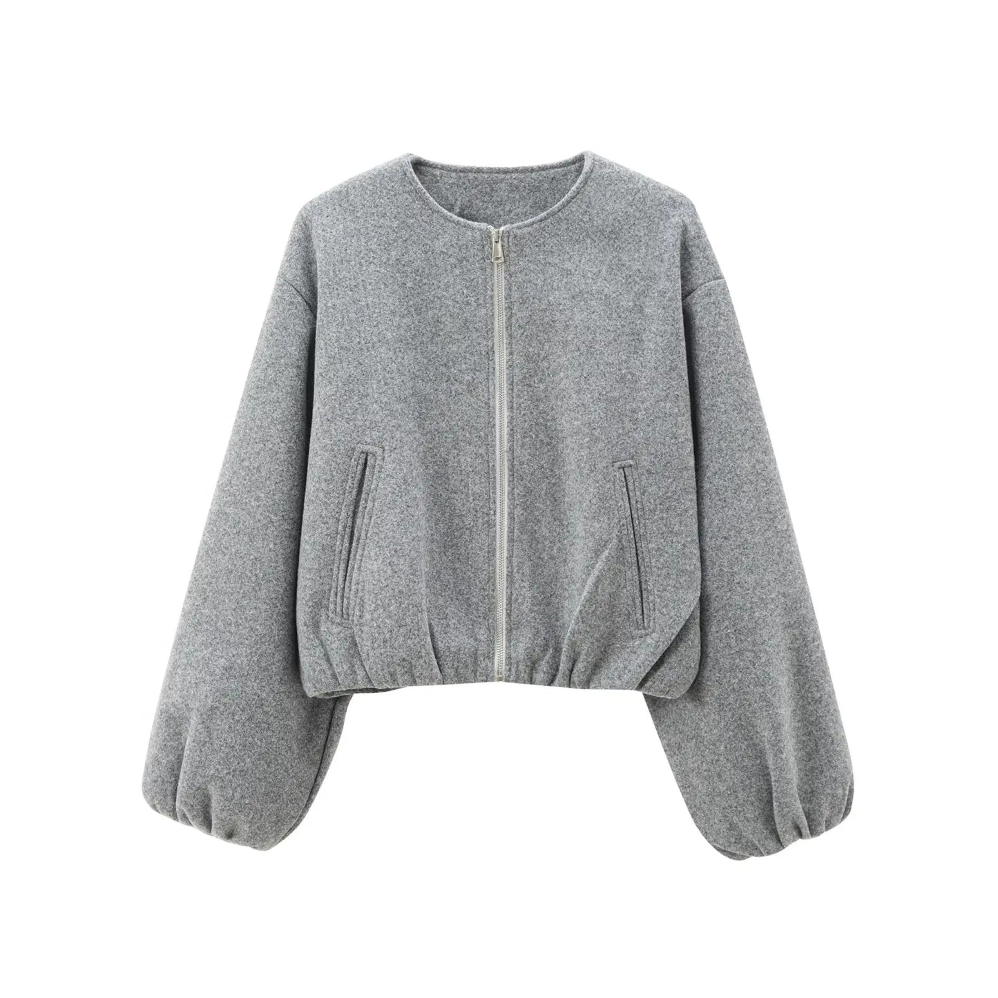 Jaqueta Bomber de Lã Cropped Lunara Winter™