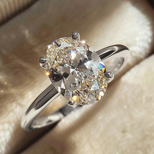 Elara Jewelry™ Royal Oval Glow Ring