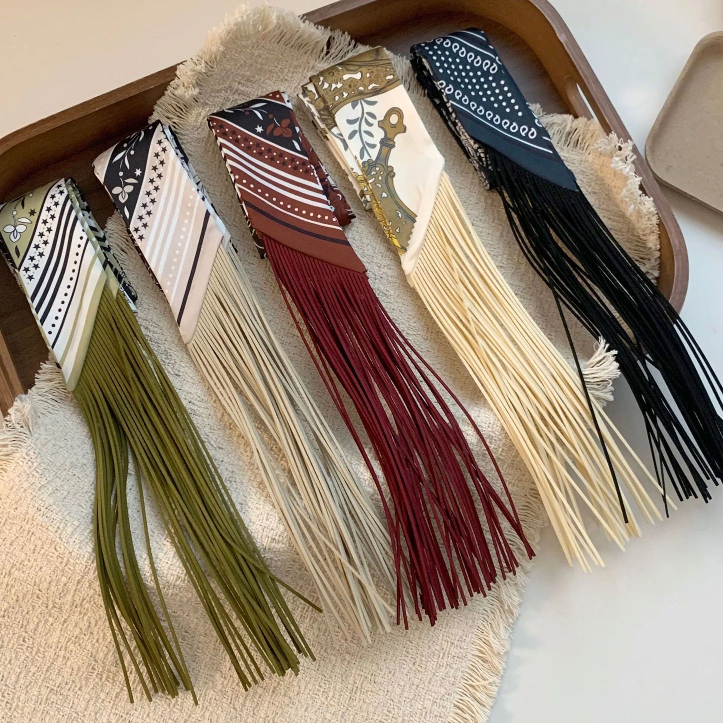 Satin Éclat™ Long Fringed Scarf