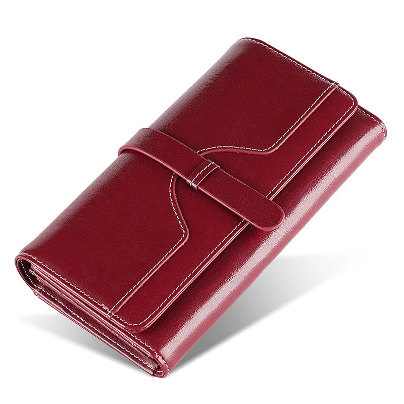 ÉlanBag™ Leather Long Clutch Bag