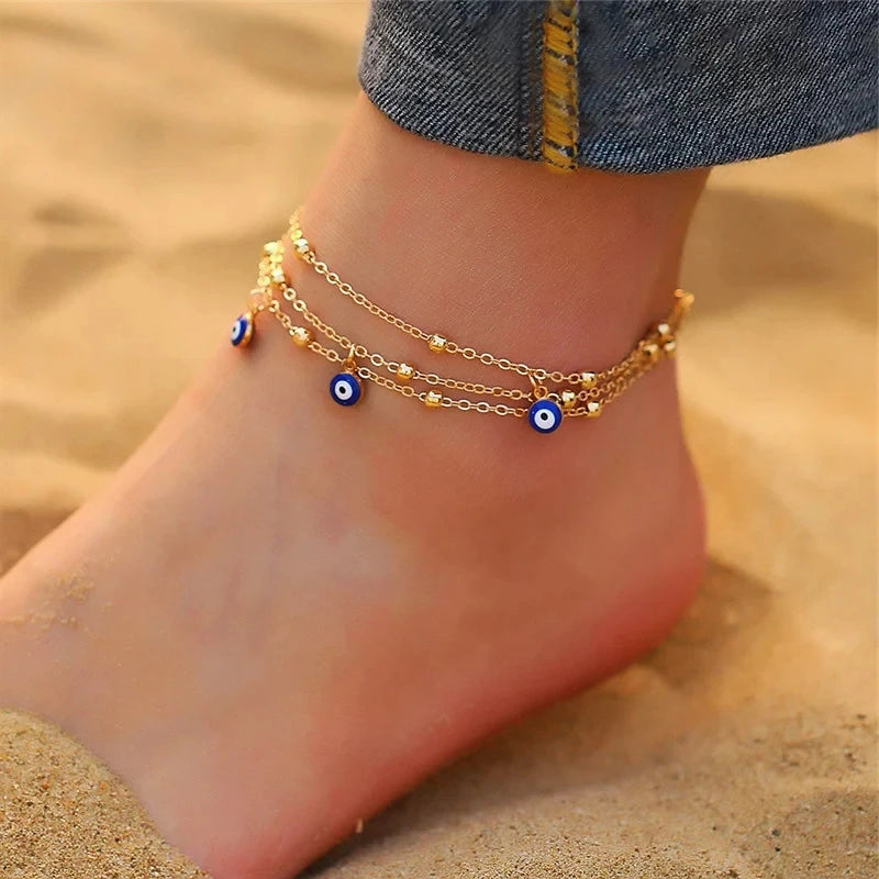 Elara Jewelry™ Nazar Luxe Anklet