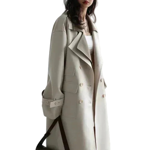 Lunara Winter™ Collar Double-Breasted Trench Coat