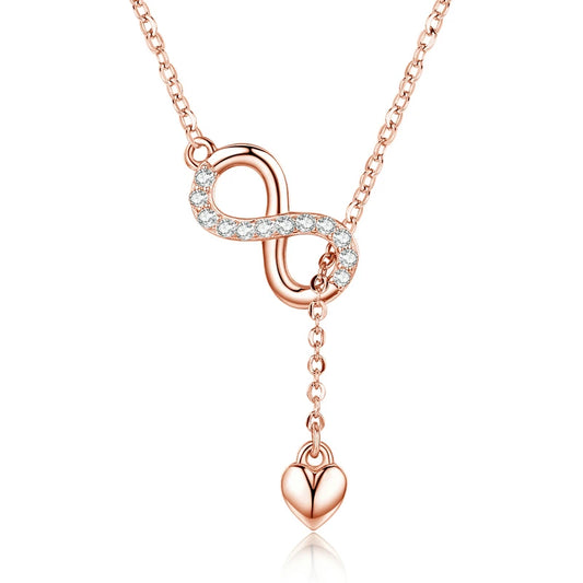 Elara Jewelry™ Eternal Love Infinity Necklace