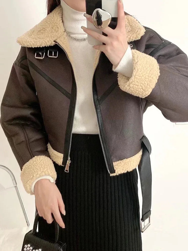 Chaquetas sherpa cortas de piel sintética de Lunara Winter™
