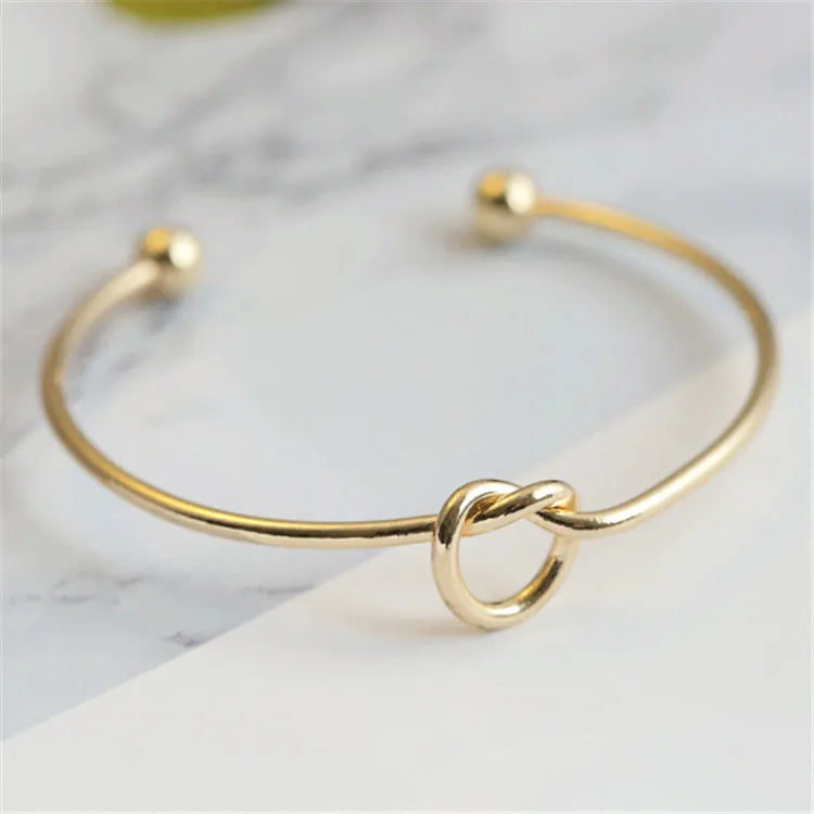 Elara Jewelry™ Knot Cuff Bracelet