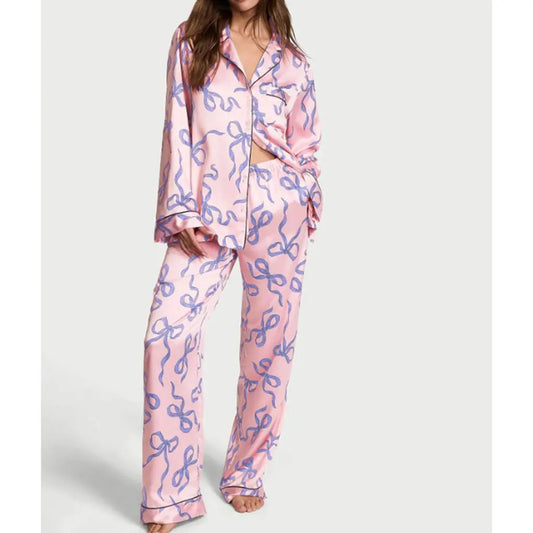 Satin Éclat™ 2Pcs Satin Pajamas Loungewear