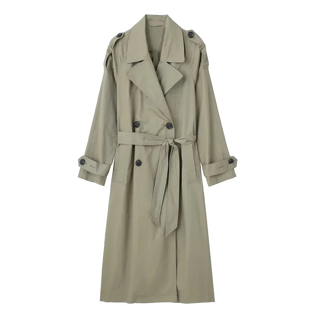 Lunara Winter™ Double Breasted Vintage Trench Coat