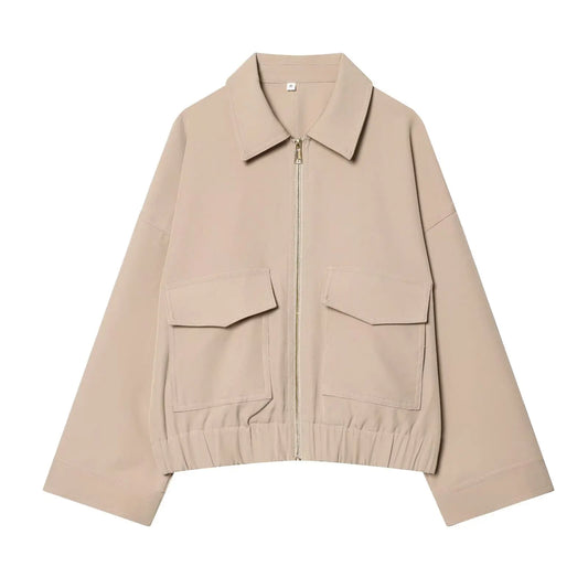 Lunara Winter™ Zipper Full Sleeve Pocket Coat
