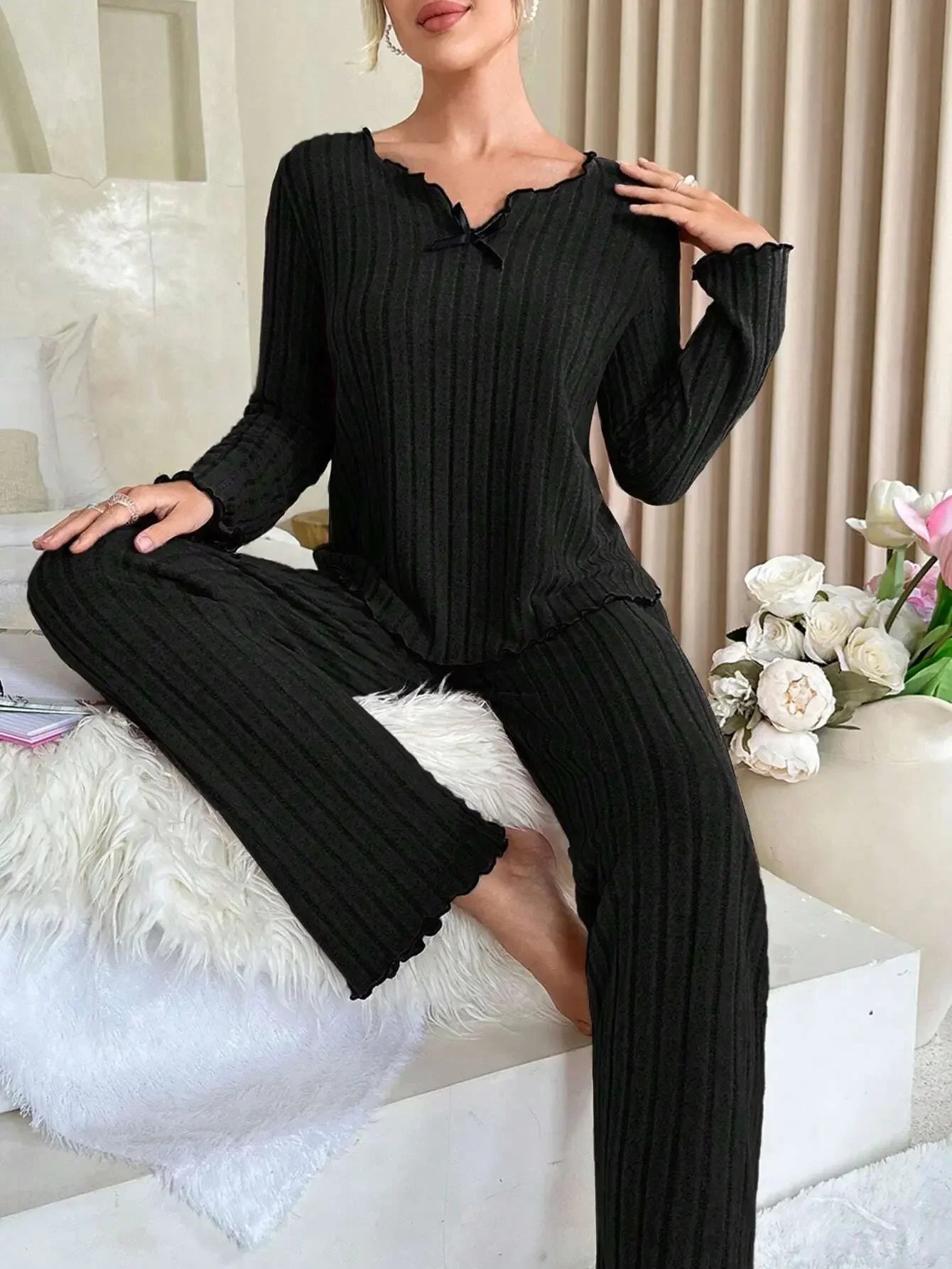 Conjunto de pijama largo para mujer Lunara Winter™