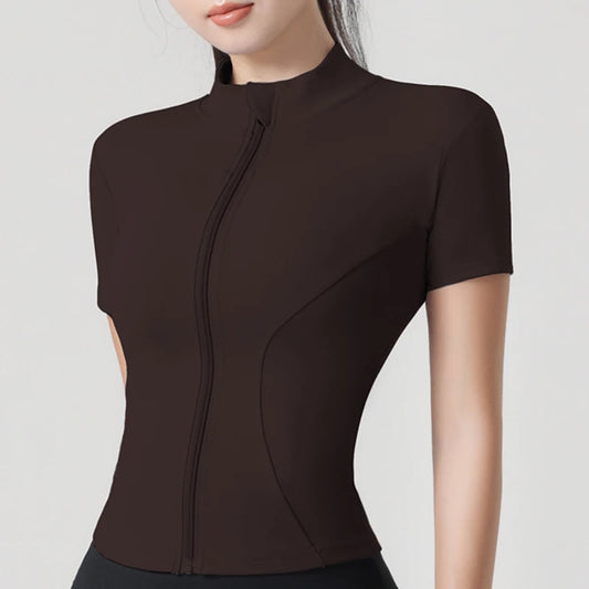 Haut performant à fermeture éclair VibeFit™ Contour