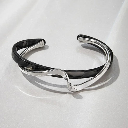 Elara Jewelry™ Veloura Sculpted Cuff Bracelet