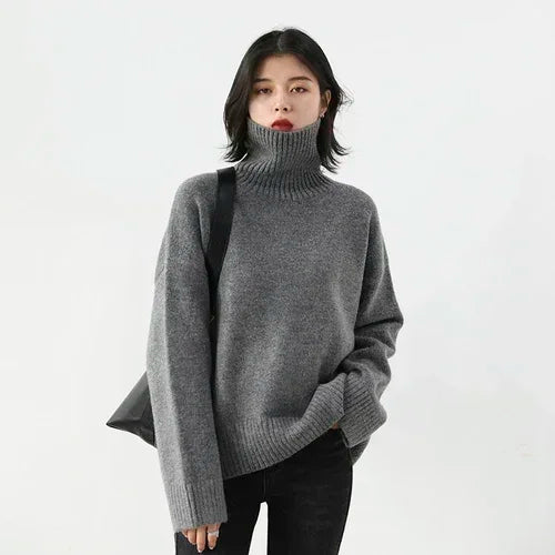 Lunara Winter™ Buttery Soft Oversized Turtleneck Sweater