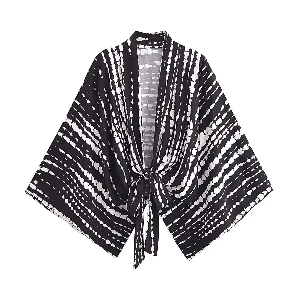 Blusa SeaLure™ Sunset Aura com amarração frontal