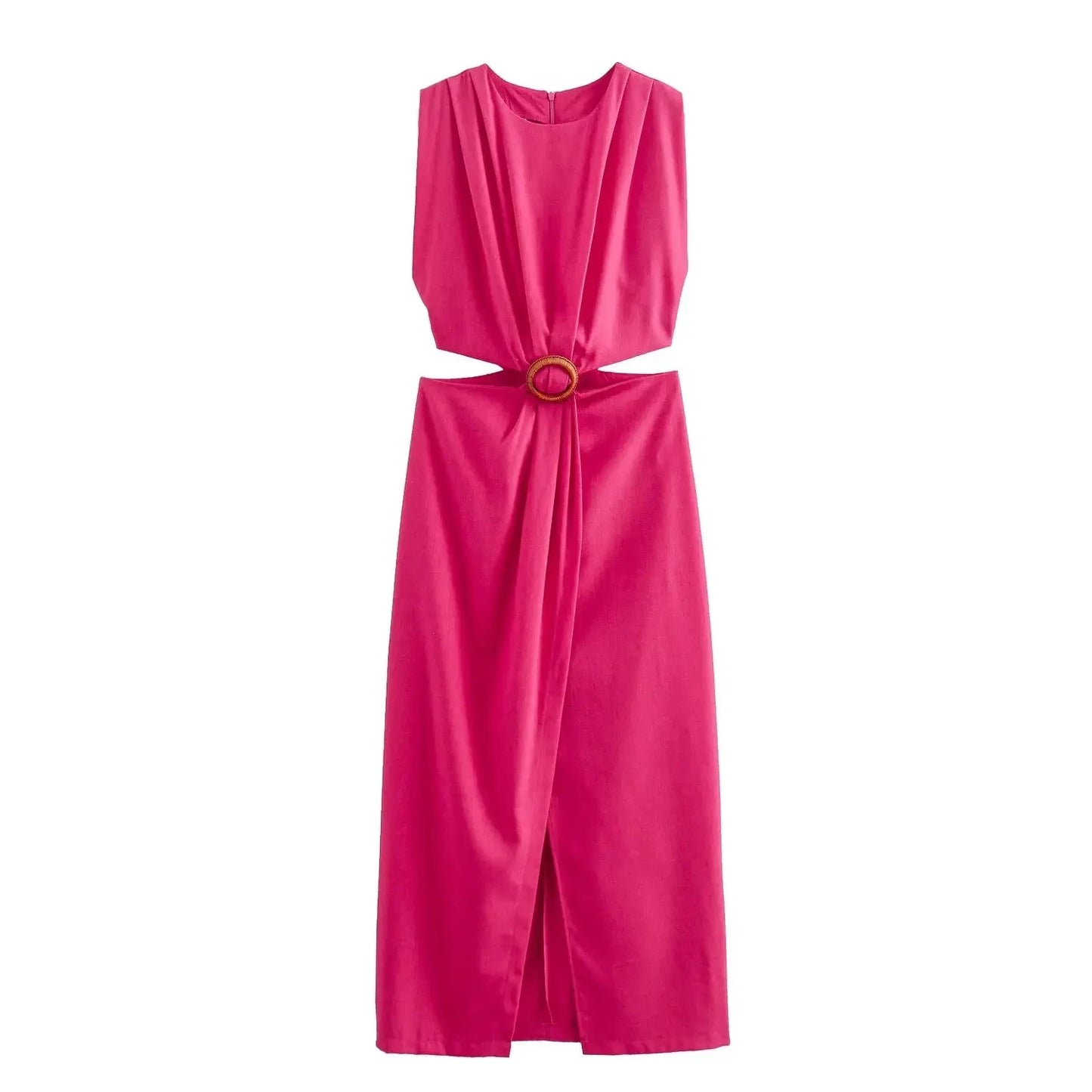 Amoura Dresses™ Summer O-Neck Sleeveless Dress