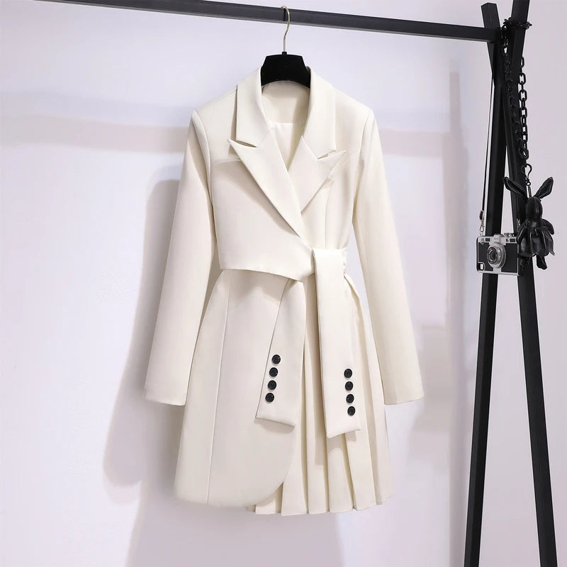 Amoura Dresses™ Long Sleeve Suit Dress