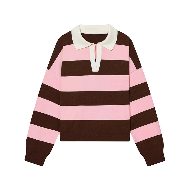 Pull polo de rugby rayé Lunara Winter™