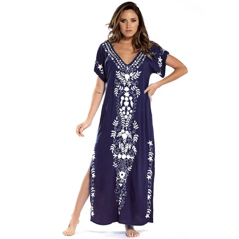 SeaLure™ Bohemian Majesty thêu Kaftan