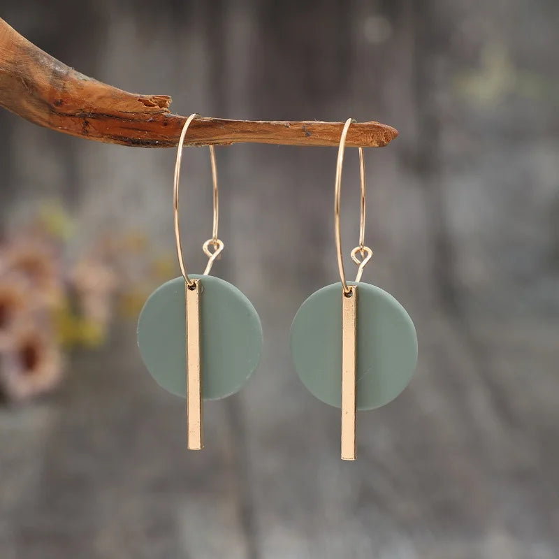 Brincos de argola em disco Elara Jewelry™
