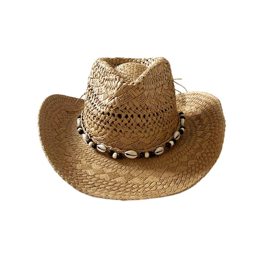 Chapéu de cowboy de palha SeaLure™ Luna Shell