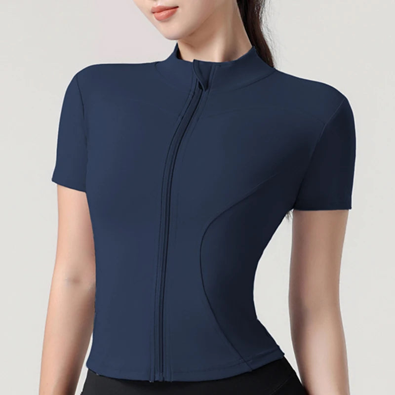 Top de alto rendimiento con cremallera Contour VibeFit™