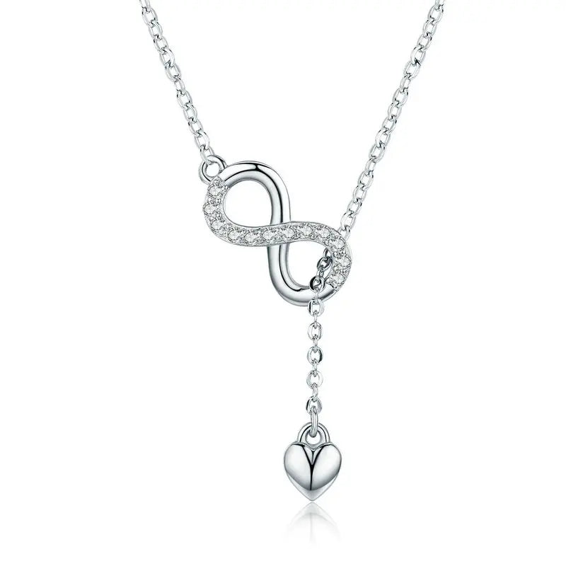 Elara Jewelry™ Eternal Love Infinity Necklace