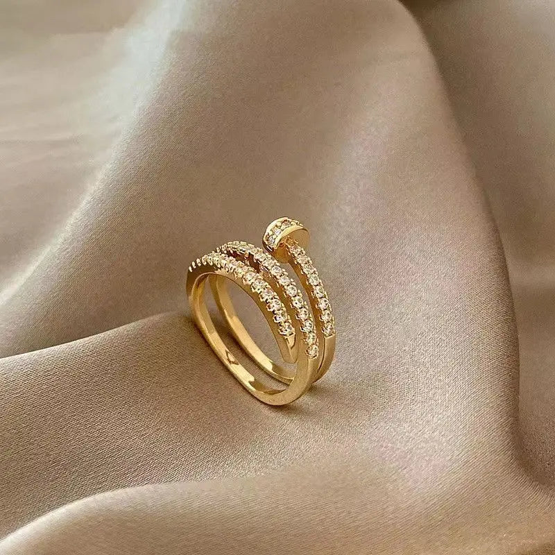Anel envolvente Elara Jewelry™ Luminara Luxe