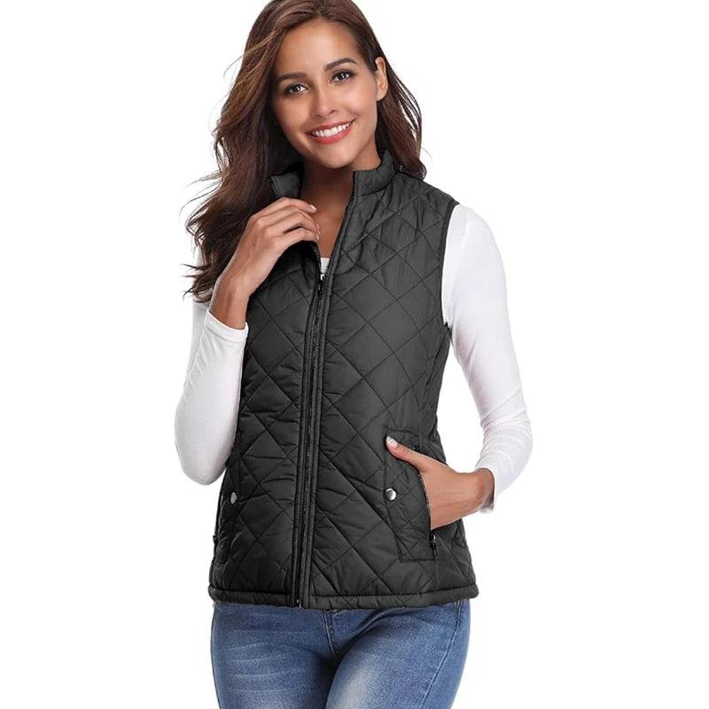 Chaleco acolchado con rombos Lunara Winter™