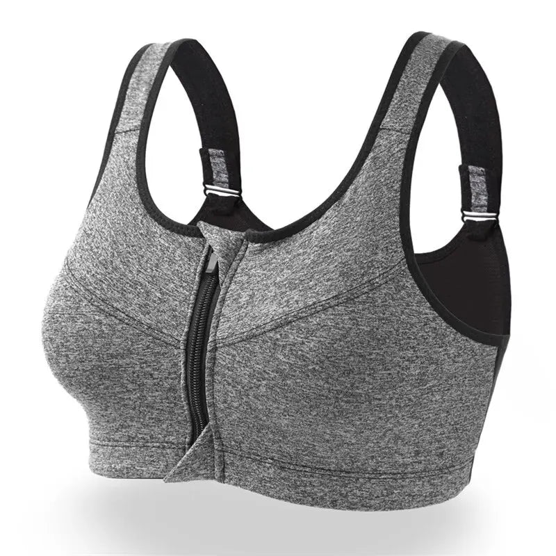 Power Sculpt Zip Bra