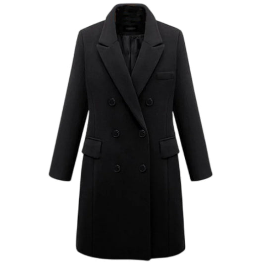 Lunara Winter™ Double-Breasted Wool Overcoat