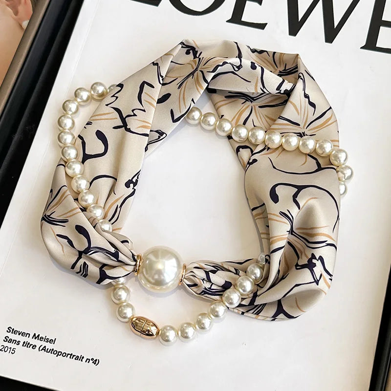SatinÉclat™ Silk Thin Pearl Necklace