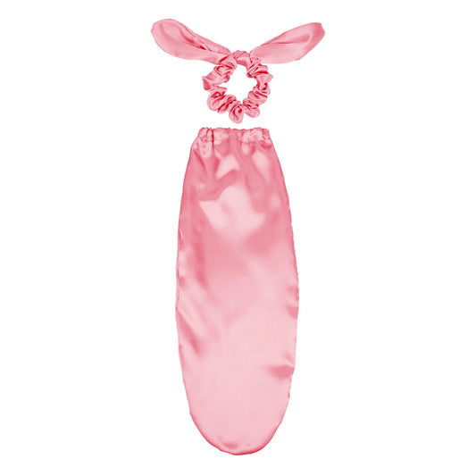 SatinÉclat™ Sleep Cap with Hair Bow Scrunchie