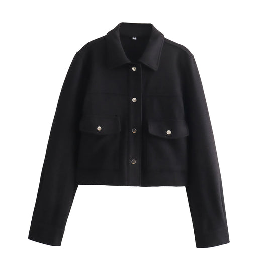 Lunara Winter™ Cropped Utility Pocket Jacket