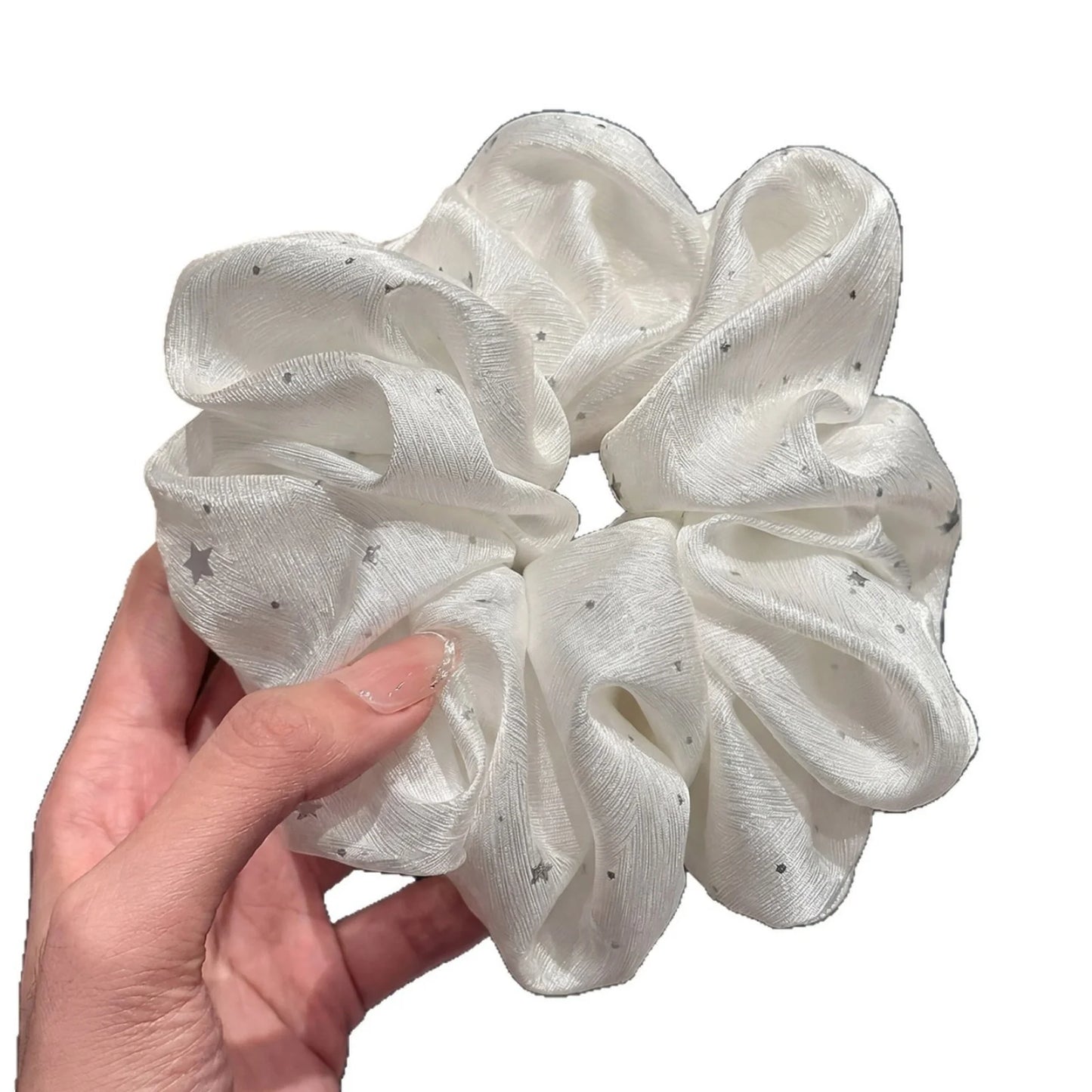 SatinÉclat™ Romantic Star Print Scrunchie