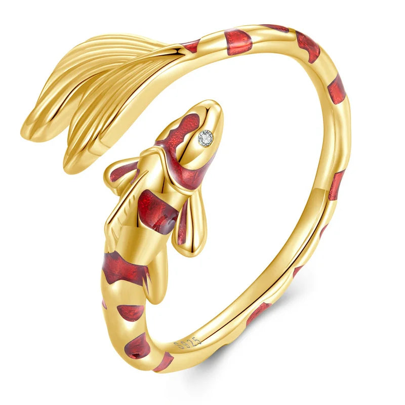 Elara Jewelry™ Koi Serenity Ring