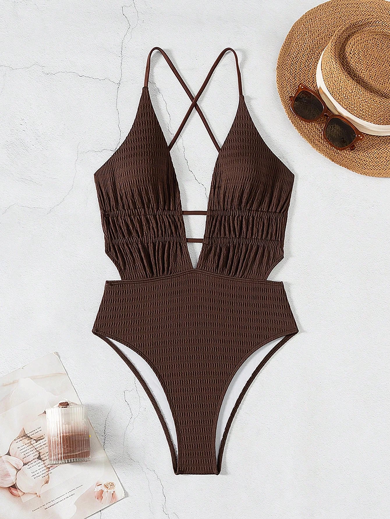 Monokini smock SeaLure™ Terra di Siena
