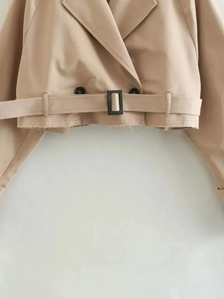 Gabardina corta con cinturón Lunara Winter™