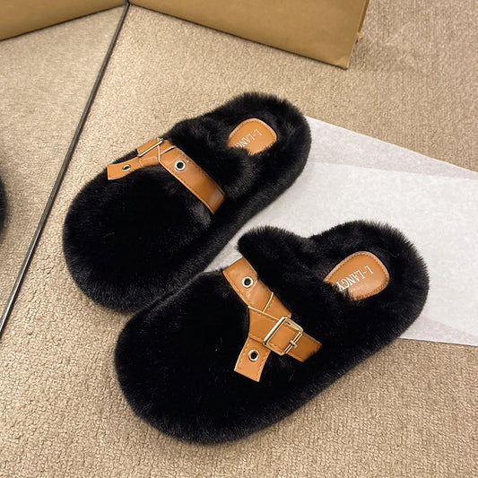 Lunara Winter™ Women’s Fluffy Mule Slippers
